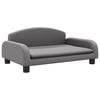 vidaXL Hundebett Grau 70x45x30 cm Kunstleder