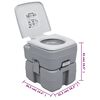 vidaXL Tragbare Campingtoilette mit Waschbecken und Wasserbeh&auml;lter