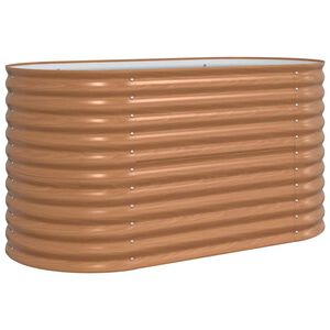 vidaXL Hochbeet Braun 160 x 80 x 81 cm Stahl