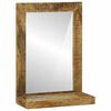 vidaXL Badezimmer Spiegel Braun 50 x 22 x 70 cm Massivholz Mango