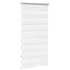 vidaXL Zebra-Rollo 60,9 x 120 cm, Stoffbreite 56,7 cm, Wei&szlig;