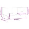 vidaXL Couchtisch Braun Eichen-Optik 90x50x40 cm Holzwerkstoff