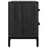 vidaXL Nachttisch Schwarz 36x30x45 cm Massivholz Kiefer