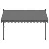 vidaXL Markise Einziehbar Anthrazit 300x150 cm Stoff und Stahl
