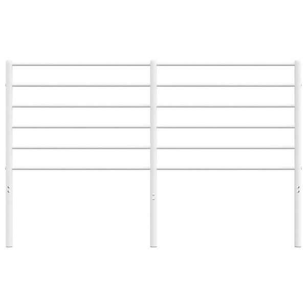 vidaXL Kopfteil Metall Wei&szlig; 150 cm