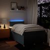 vidaXL Boxspringbett mit Matratze Blau 120x200 cm Stoff
