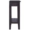 vidaXL Konsolentisch mit Schublade Schwarz 60x30x75 cm Mahagoniholz