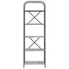 vidaXL B&uuml;cherregal Graues Sonoma 60 x 30 x 183 cm Holzwerkstoff