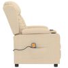 vidaXL Massagesessel Creme Stoff