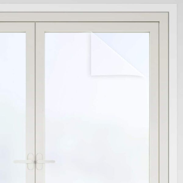 vidaXL Fensterfolien 3 Stk. Statisch Matt Wei&szlig; PVC