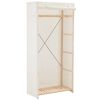 vidaXL Kleiderschrank Wei&szlig; 79 x 40 x 170 cm Stoff