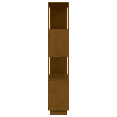 vidaXL Bücherregal/Raumteiler Honigbraun 80x25x132 cm Massivholz
