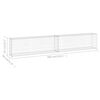 vidaXL Gabionenwand mit Abdeckung Verzinkter Stahl 300x30x50 cm