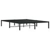 vidaXL Bettgestell Metall Schwarz 160x200 cm
