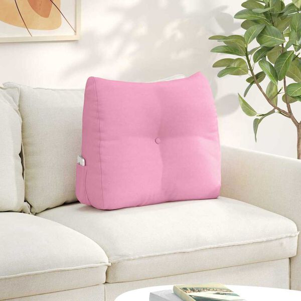vidaXL R&uuml;cken Kissen Rosa 60 x 24 x 50 cm Stoff