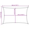 vidaXL Sonnensegel 160 g/m&sup2; Schwarz 2x3 m HDPE