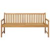 vidaXL Gartenbank 175 cm Massivholz Teak