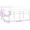 vidaXL Party-Zelt Blau 291 x 580 x 315 cm Oxford-Stoff