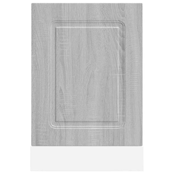 vidaXL Geschirrsp&uuml;lerblende Kalmar Grau Sonoma 45x1,5x67 cm
