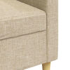 vidaXL 3-Sitzer-Sofa Creme 210 cm Stoff