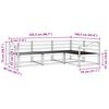 vidaXL Outdoor-Sofagarnitur 4 pcs Natur Massivholz Akazie