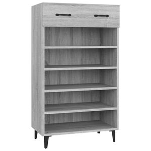 vidaXL Schuhschrank Grau Sonoma 60x35x105 cm Holzwerkstoff