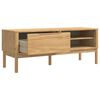 vidaXL Flurbank Wachsbraun 115 x 40 x 45 cm Massivholz Kiefer