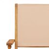 vidaXL Gartenst&uuml;hle 2 Stk. Beige Massivholz Akazie & Stoff