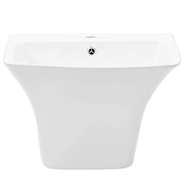 vidaXL Waschbecken Wei&szlig; 53 x 44 x 37 cm Glasierte Keramik