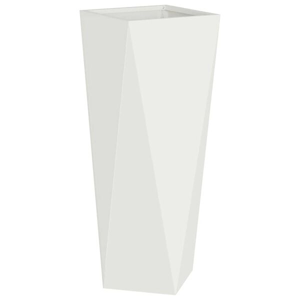 vidaXL Pflanzk&uuml;bel Wei&szlig; 30 x 30 x 75 cm Stahl