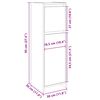 vidaXL Badezimmerschrank Sonoma-Eiche 30x30x95 cm Holzwerkstoff