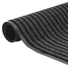 vidaXL Fu&szlig;matte Streifen Schwarz und Grau 90x120 cm