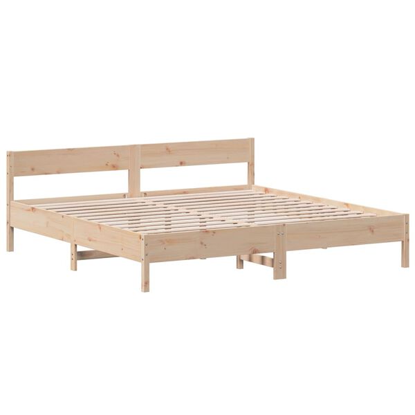vidaXL Massivholzbett ohne Matratze 200x200 cm Kiefer