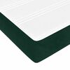 vidaXL Boxspringbett mit Matratze Dunkelgr&uuml;n 180x200 cm Samt