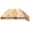 vidaXL Treppenstufen 4 Stk. Unbehandelt 100x30x2 cm Massivholz Eiche
