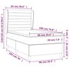 vidaXL Boxspringbett mit Matratze Dunkelgr&uuml;n 90x190 cm Samt