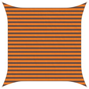 vidaXL Sonnensegel Orange und Braun 3 x 3 m 100 % Polyester Oxford