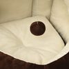vidaXL Katzenbett 50x50x45 cm Braun und Creme