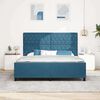 vidaXL Boxspringbett mit Kopfteil Dunkelblau 180 x 200 cm Samt