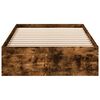 vidaXL Bettgestell mit Schubladen R&auml;uchereiche 90x200cm Holzwerkstoff