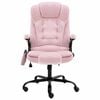 vidaXL Massage-B&uuml;rostuhl Rosa Samt