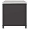 vidaXL K&uuml;chenaufbewahrung mit Regal Schwarz 60 x 50 x 92 cm Stahl