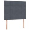 vidaXL Aufbewahrungsbett mit Matratze Dunkelgrau 120 x 190 cm Samt