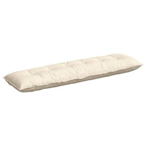 vidaXL R&uuml;ckenkissen Creme 180 x 50 cm Cordstoff