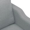 vidaXL 3-Sitzer-Sofa Hellgrau 180 cm Stoff
