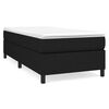 vidaXL Boxspringbettgestell Schwarz 90x200 cm Stoff