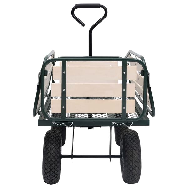 vidaXL Gartenwagen Metall und Holz 250 kg