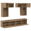 vidaXL TV-Wandger&auml;te 6 pcs Altholz 100 x 30 x 40 cm Holzwerkstoff