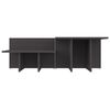 vidaXL Couchtische 2 Stk. Grau 111,5x50x33 cm Holzwerkstoff