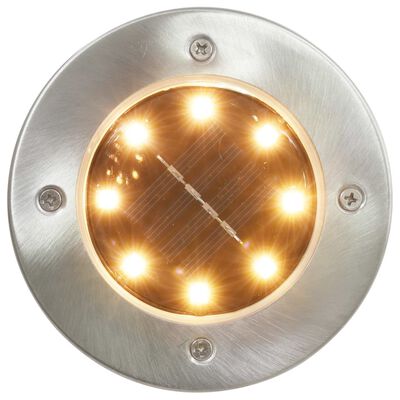vidaXL Solar-Bodenleuchten 8 Stk. LED-Leuchtmittel Warmweiß
